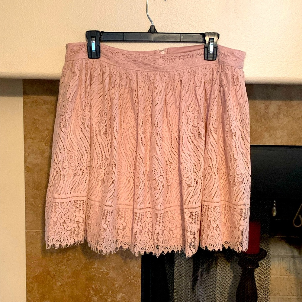 Xhilaration skirts. Lace. Teal and pink